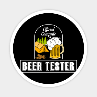 Beer tester on the camping site Magnet